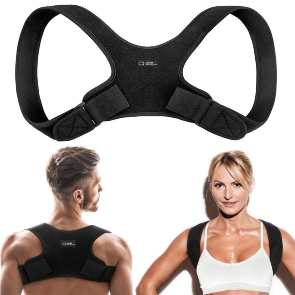 Copper Compression Posture Corrector Shoulder Brace for Men and Women size M/S
